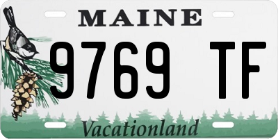 ME license plate 9769TF