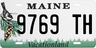 ME license plate 9769TH