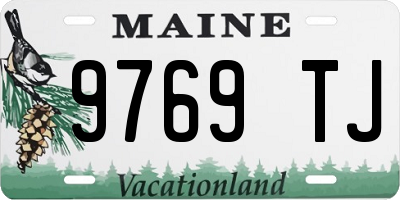 ME license plate 9769TJ