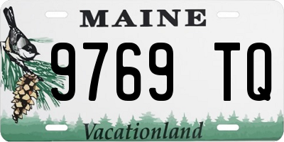 ME license plate 9769TQ