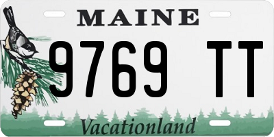 ME license plate 9769TT