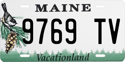 ME license plate 9769TV