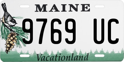 ME license plate 9769UC