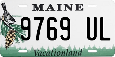 ME license plate 9769UL