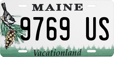 ME license plate 9769US