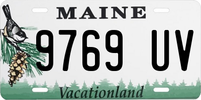 ME license plate 9769UV