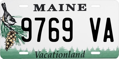ME license plate 9769VA