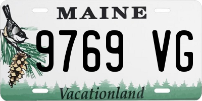 ME license plate 9769VG