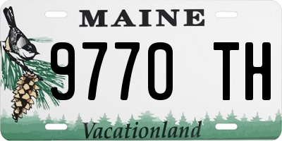 ME license plate 9770TH