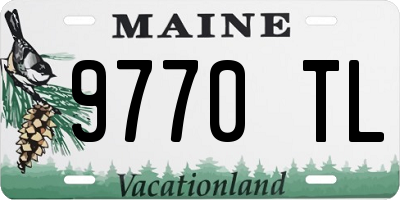ME license plate 9770TL