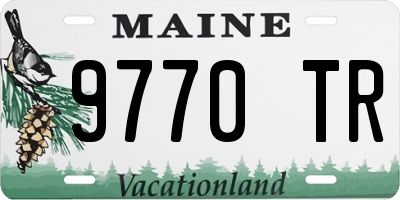 ME license plate 9770TR
