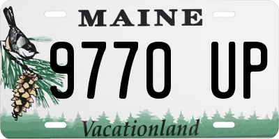 ME license plate 9770UP