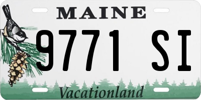 ME license plate 9771SI