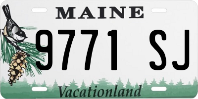 ME license plate 9771SJ
