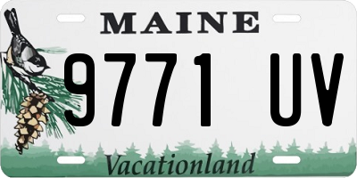 ME license plate 9771UV