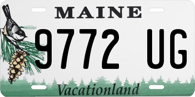 ME license plate 9772UG