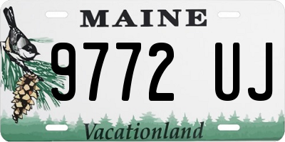 ME license plate 9772UJ