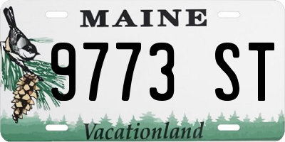ME license plate 9773ST