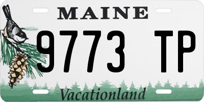 ME license plate 9773TP