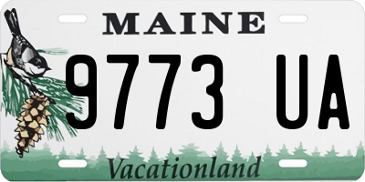 ME license plate 9773UA