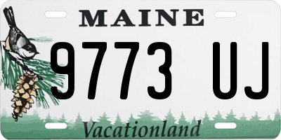 ME license plate 9773UJ