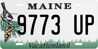 ME license plate 9773UP