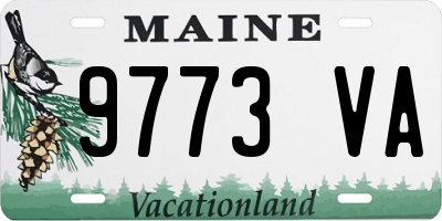 ME license plate 9773VA