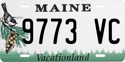 ME license plate 9773VC