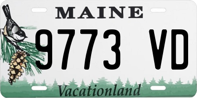 ME license plate 9773VD