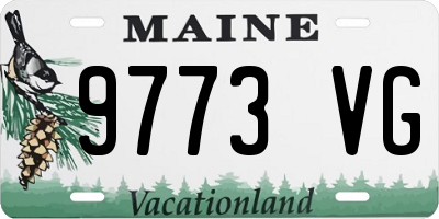 ME license plate 9773VG
