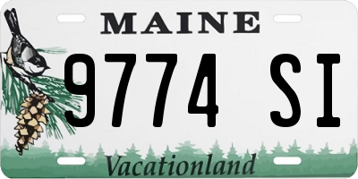 ME license plate 9774SI