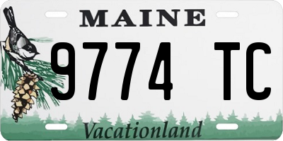 ME license plate 9774TC
