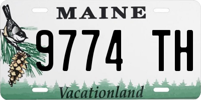 ME license plate 9774TH