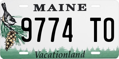 ME license plate 9774TO