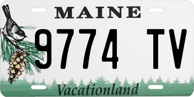 ME license plate 9774TV