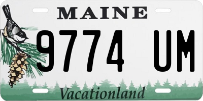 ME license plate 9774UM
