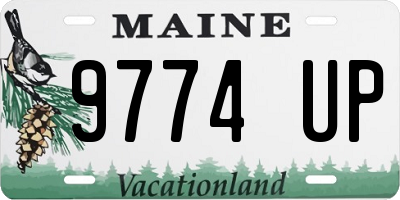 ME license plate 9774UP