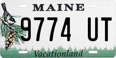 ME license plate 9774UT