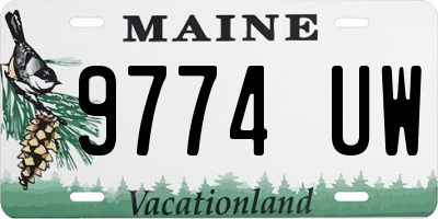 ME license plate 9774UW