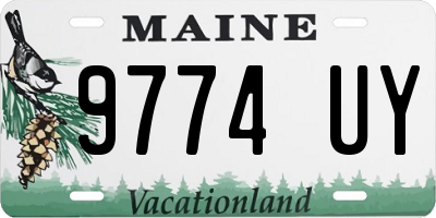 ME license plate 9774UY