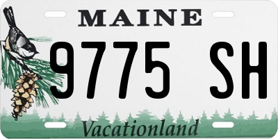 ME license plate 9775SH