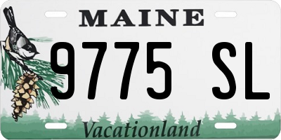 ME license plate 9775SL