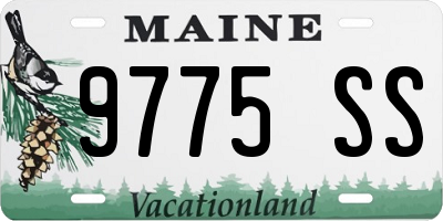 ME license plate 9775SS