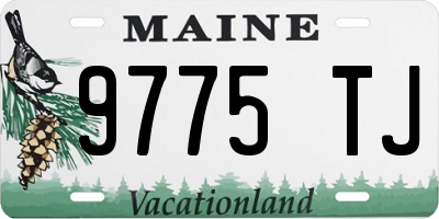 ME license plate 9775TJ