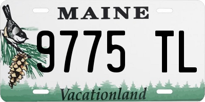 ME license plate 9775TL