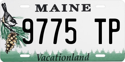 ME license plate 9775TP