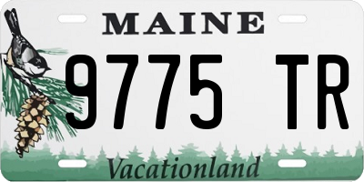 ME license plate 9775TR