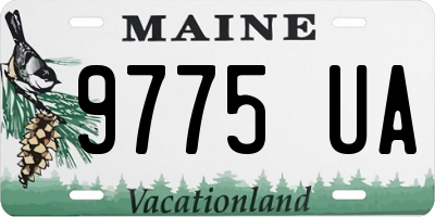 ME license plate 9775UA