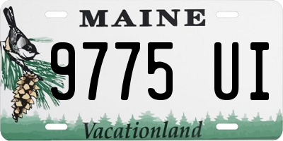 ME license plate 9775UI