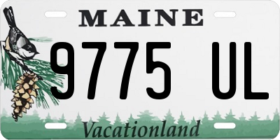 ME license plate 9775UL